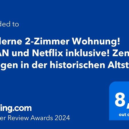 Moderne 2-Zimmer Wohnung! Wlan Und Netflix Inklusive! Zentral Gelegen In Der Historischen Altstadt! Stade Exterior foto